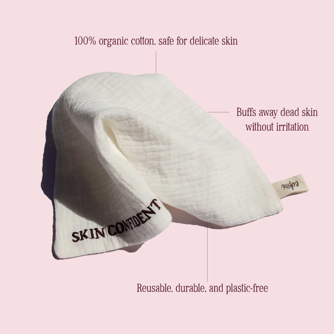 Natural Muslin Face Cloth x 2 Pack