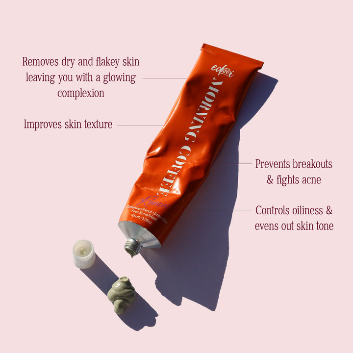 MORNING COFFEE Face Scrub and Mask + key