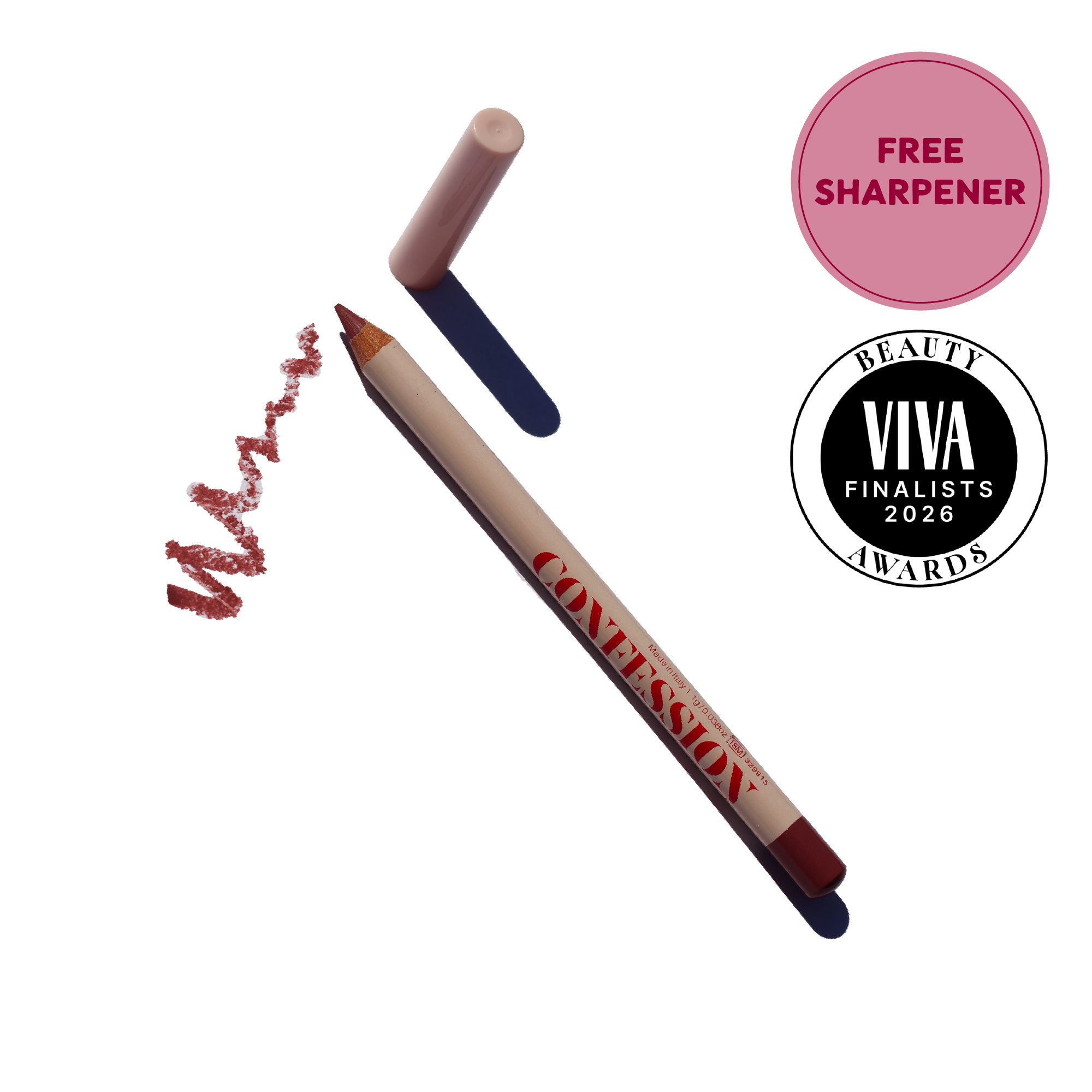 Confession Lip Smudge Pencil (neutral-rosy brown)