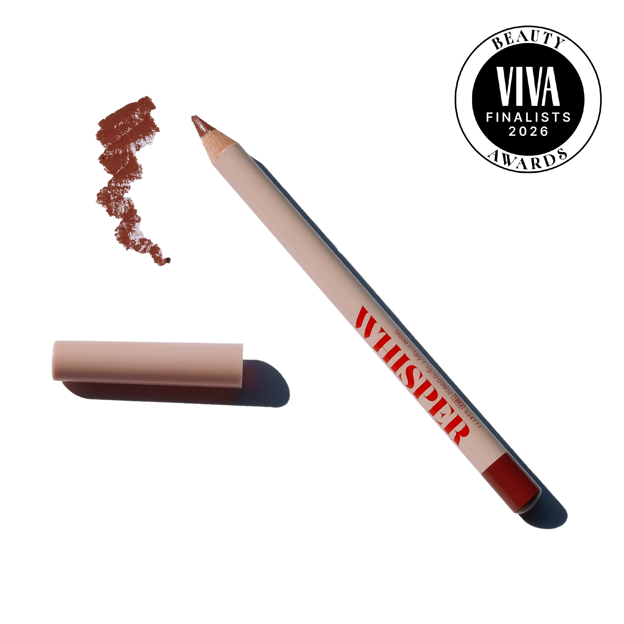 WHISPER Lip Smudge Pencil (muted nude brown)