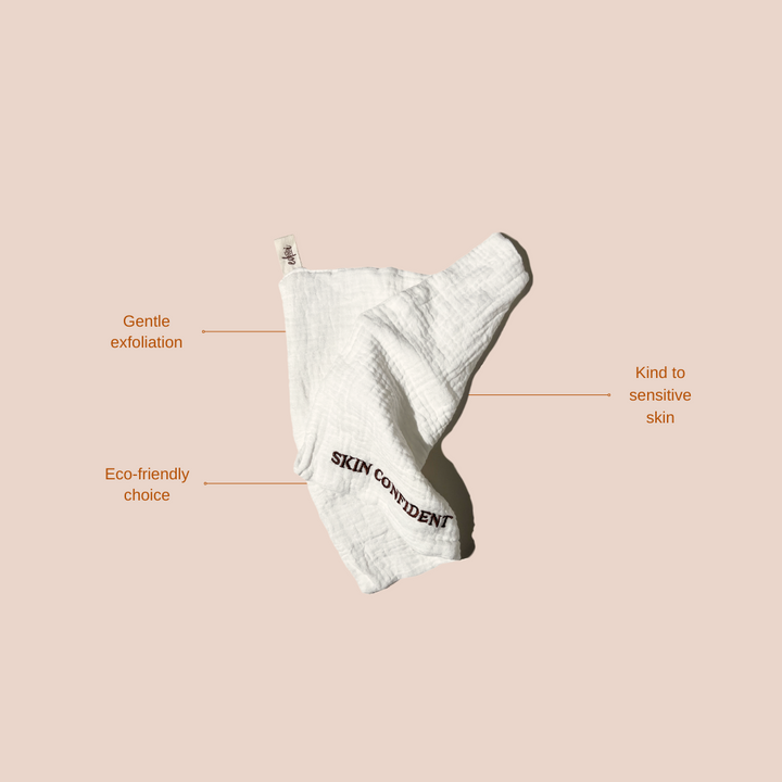 Natural Muslin Face Cloth x 2 Pack