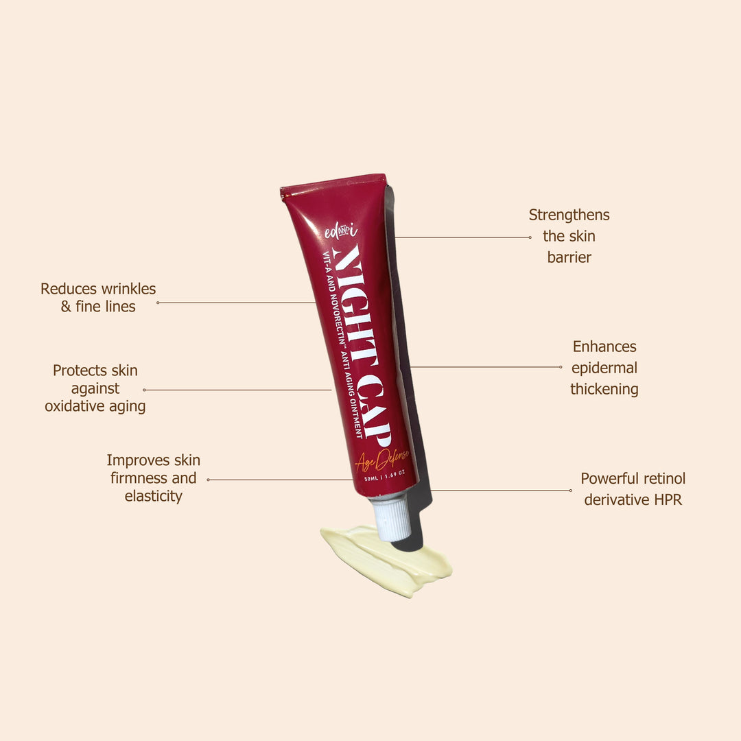 NIGHT CAP Vit A (4%) and Novoretin™ anti aging ointment – ednibody